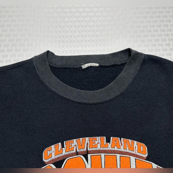 Vintage 1994 Nutmeg Cleveland Browns Graphic Crewneck Sweatshirt Men's XL RARE! - Picture 7 of 8